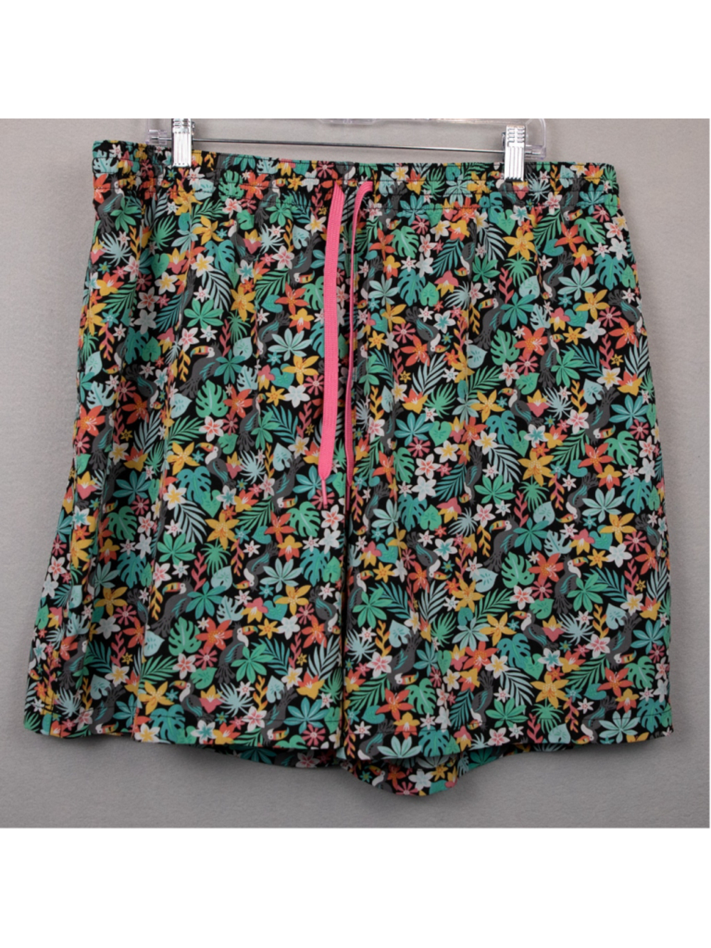 Chubbies The Bloomerangs black floral print swim trunks-XXXL